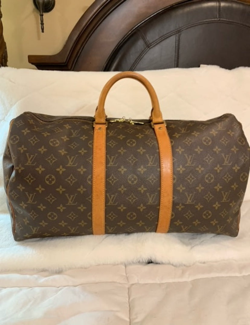 LOUIS VUITTON Monogram Keepall 50 Boston Bag FL1012 – LuxuryPromise
